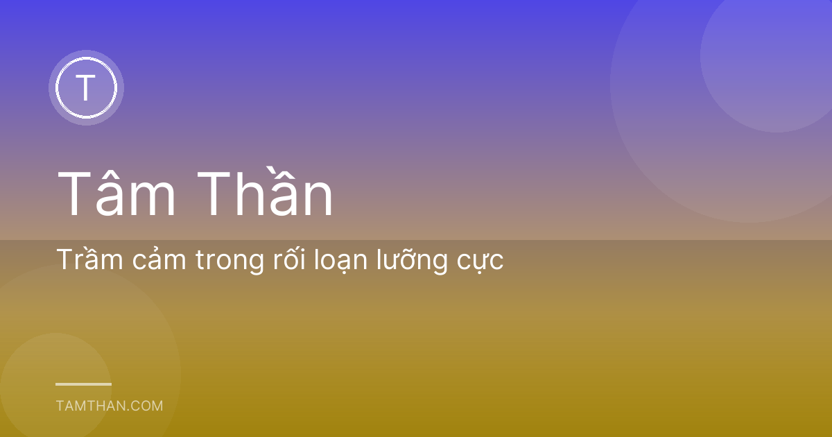 Trầm cảm trong rối loạn lưỡng cực
